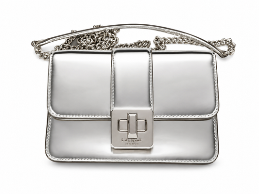 Kate Spade Bolsa Metálica  Plateada