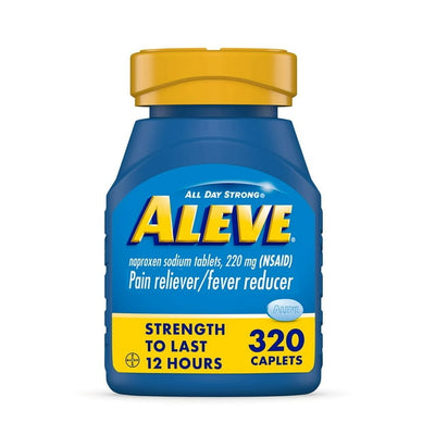 Aleve 320 Caplets - frasco azul original