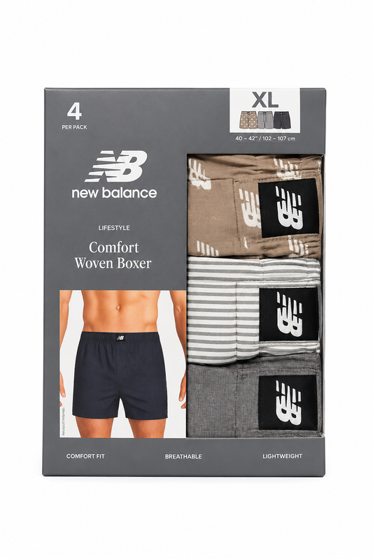 New Balance Comfort Woven Boxer 3 Pack  Talla XL
