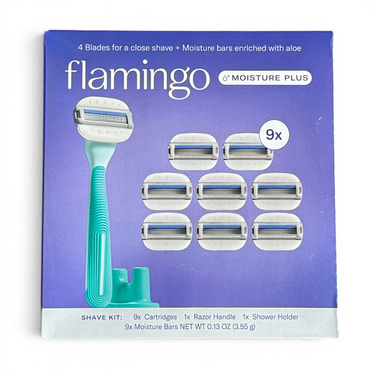 Flamingo - Kit de Rasuradora + 9 Cartuchos