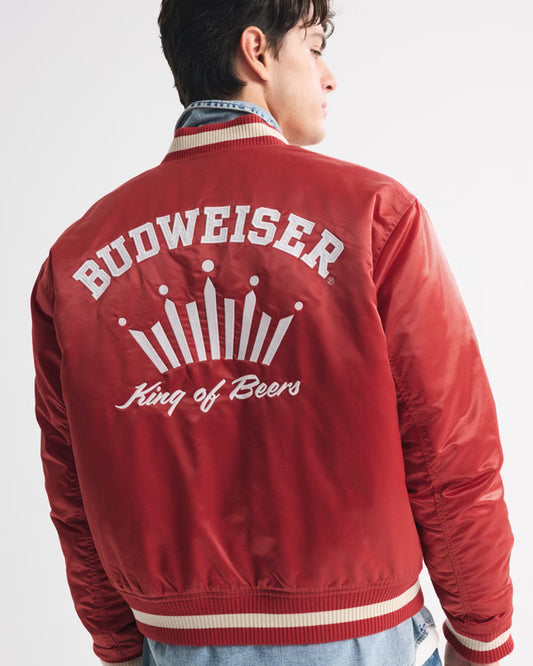 Abercrombie Budweiser Bomber Jacket