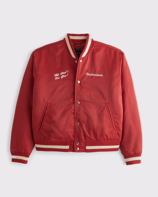 Abercrombie Budweiser Bomber Jacket