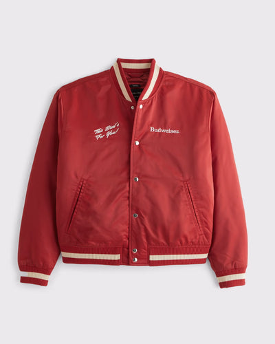 Abercrombie Budweiser Bomber Jacket